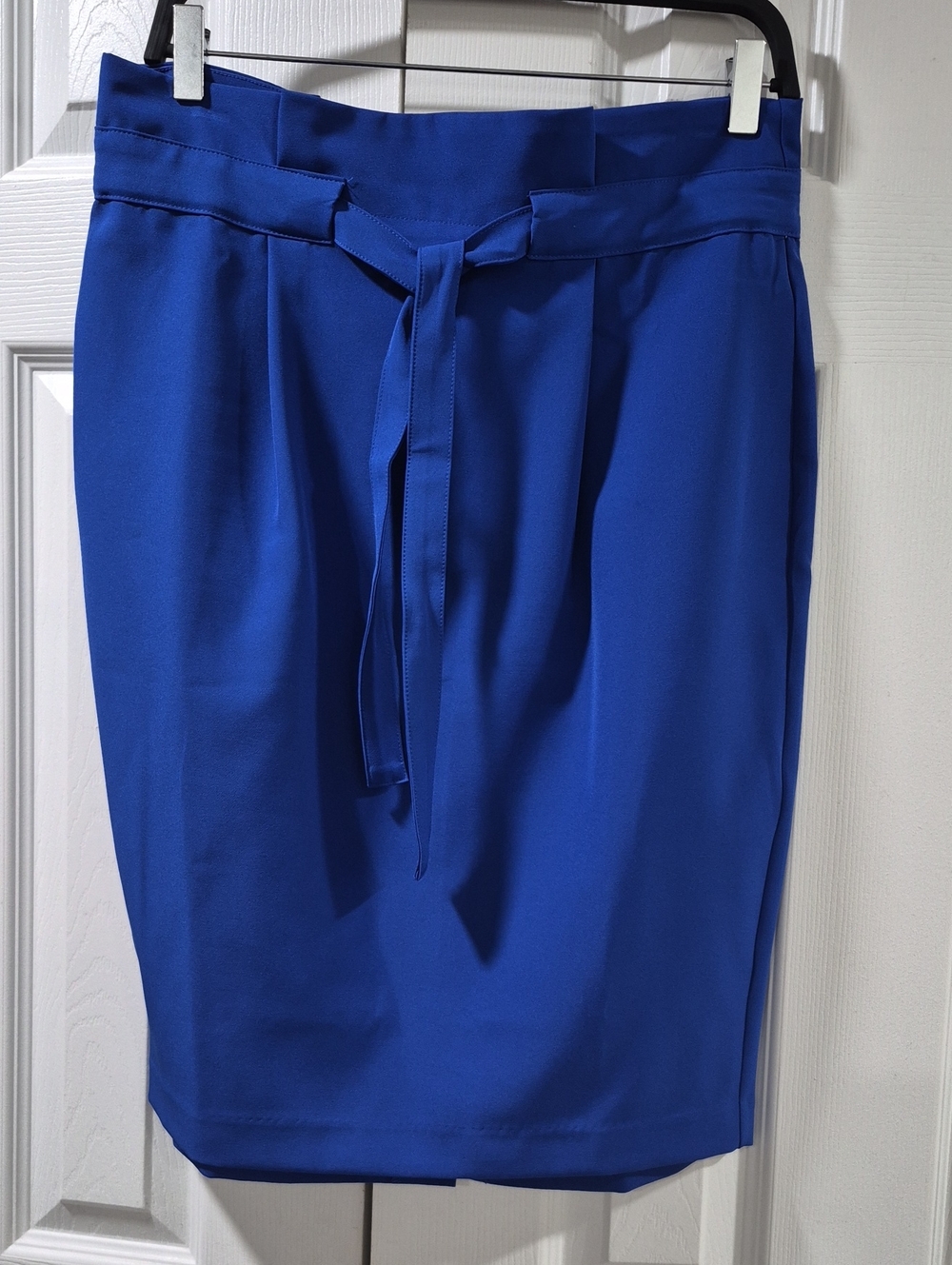 Liz Claiborne Cobalt Blue Tie-Waist Pencil Skirt